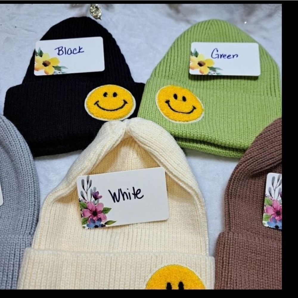 Beanies Various colors available Smiley Face, GREAT GIFT IDEA ADORABLE